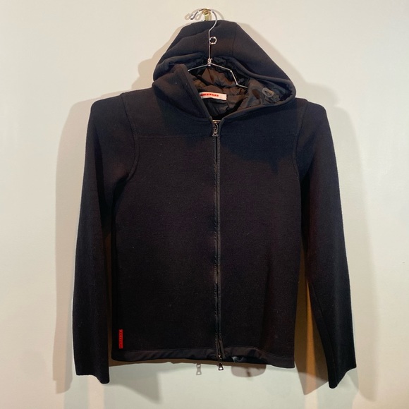 Prada Vintage Zipper Sweater Size XS in Black - Picture 1 of 14